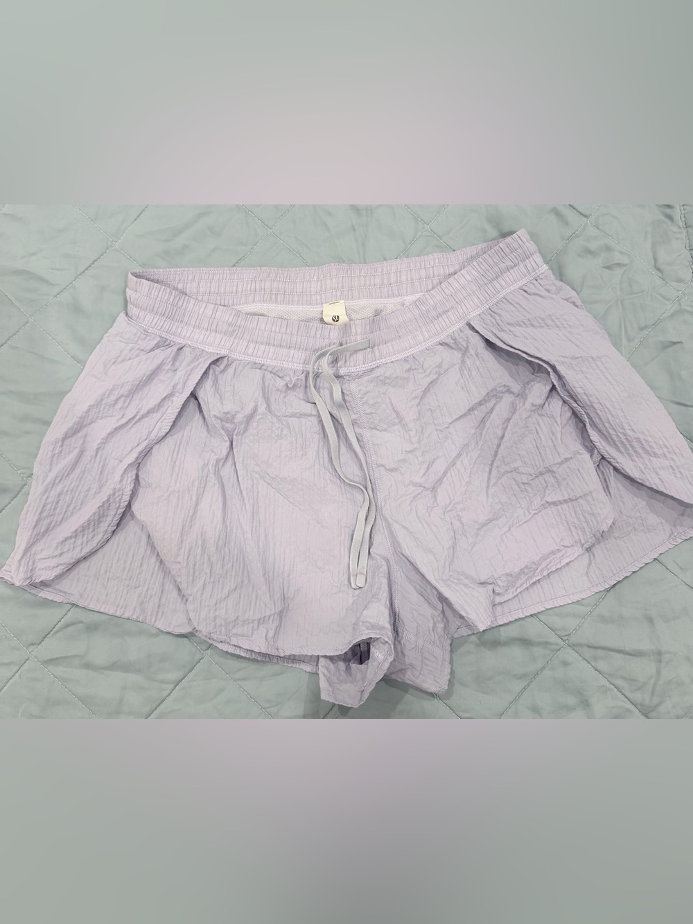 Lululemon Negative Split Textured Run Short 2.5" Lilac Lavender Size M